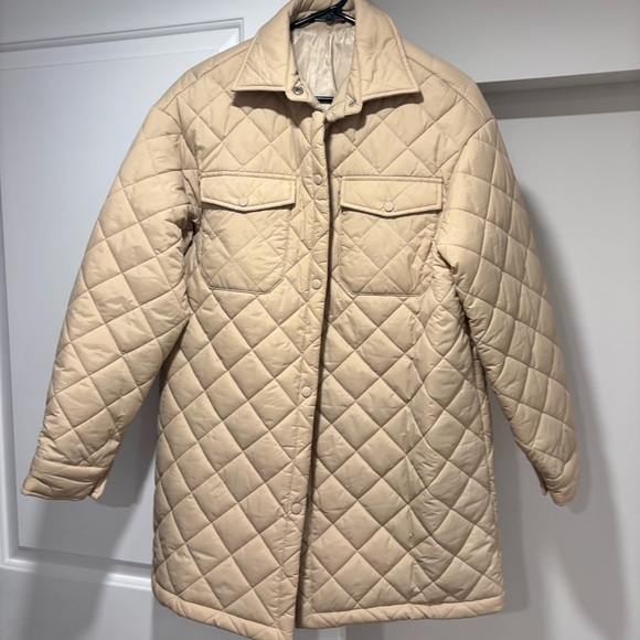 Quilted Tan Jacket - Picture 1 of 3
